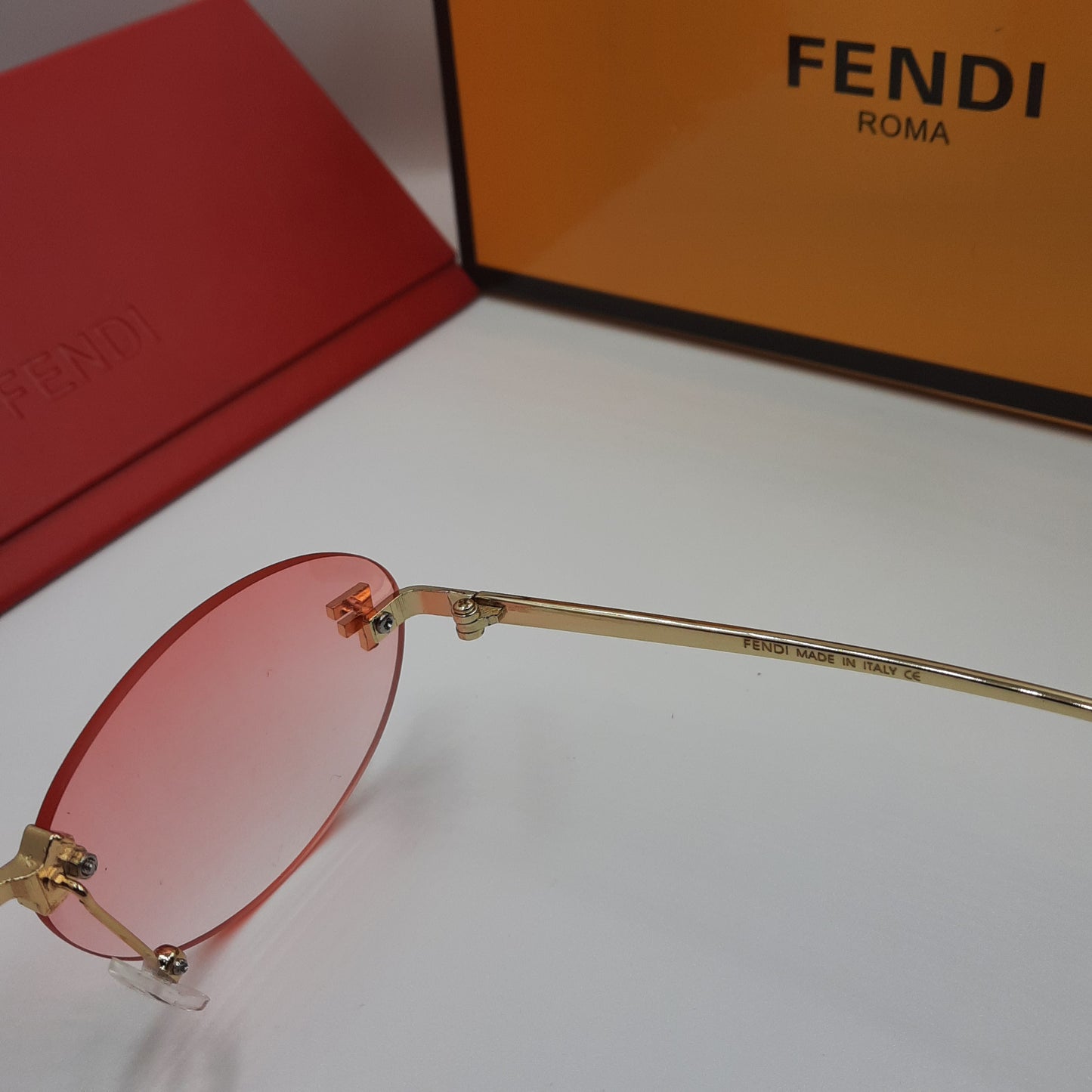 FENDI First crystal rose pink doré