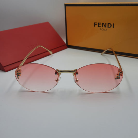 FENDI First crystal rose pink doré