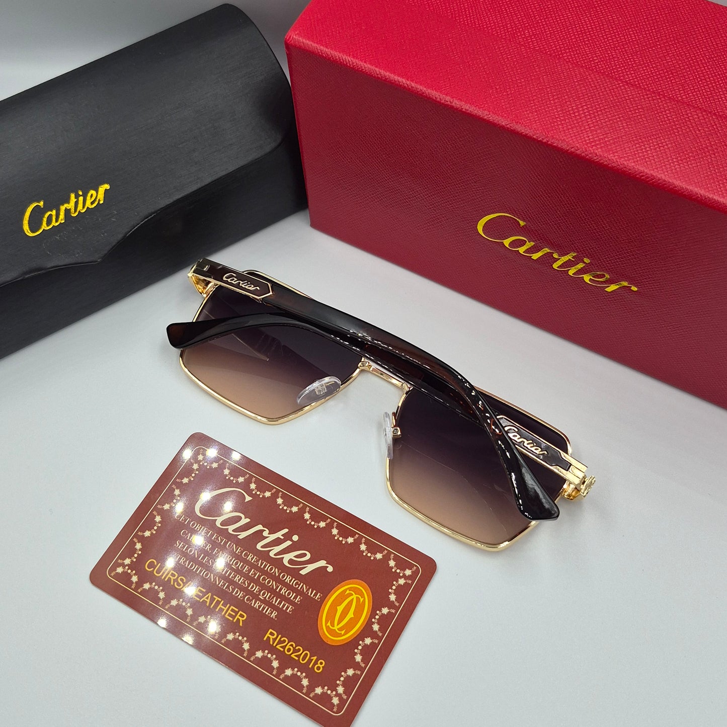 CARTIER noir doré sunset