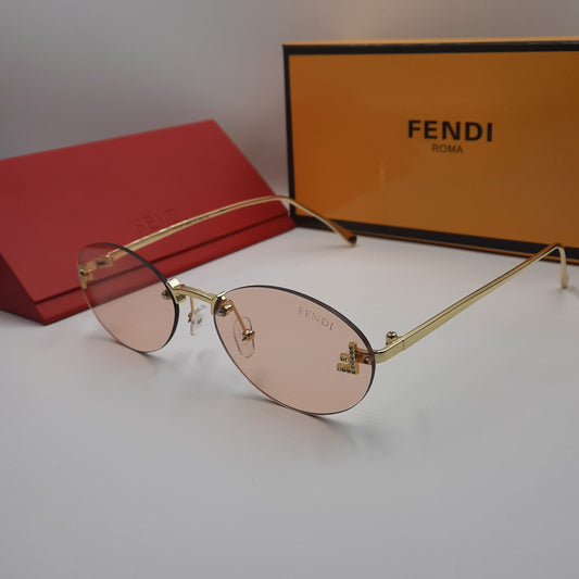 FENDI First crystal rose saumon doré