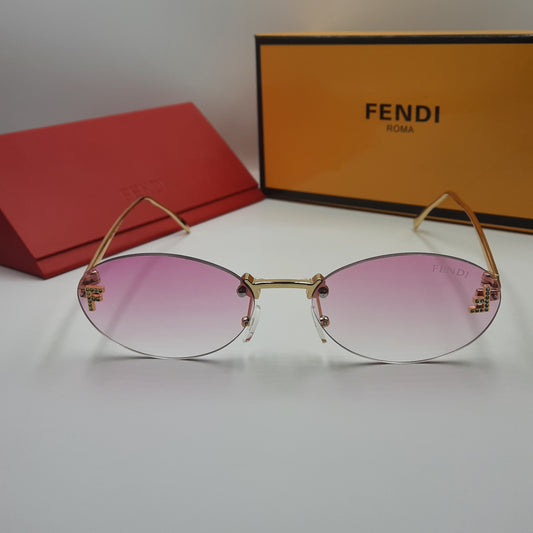 FENDI First crystal violet pink doré