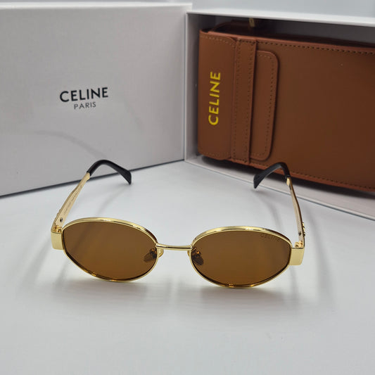 CELINE triomphe doré marron