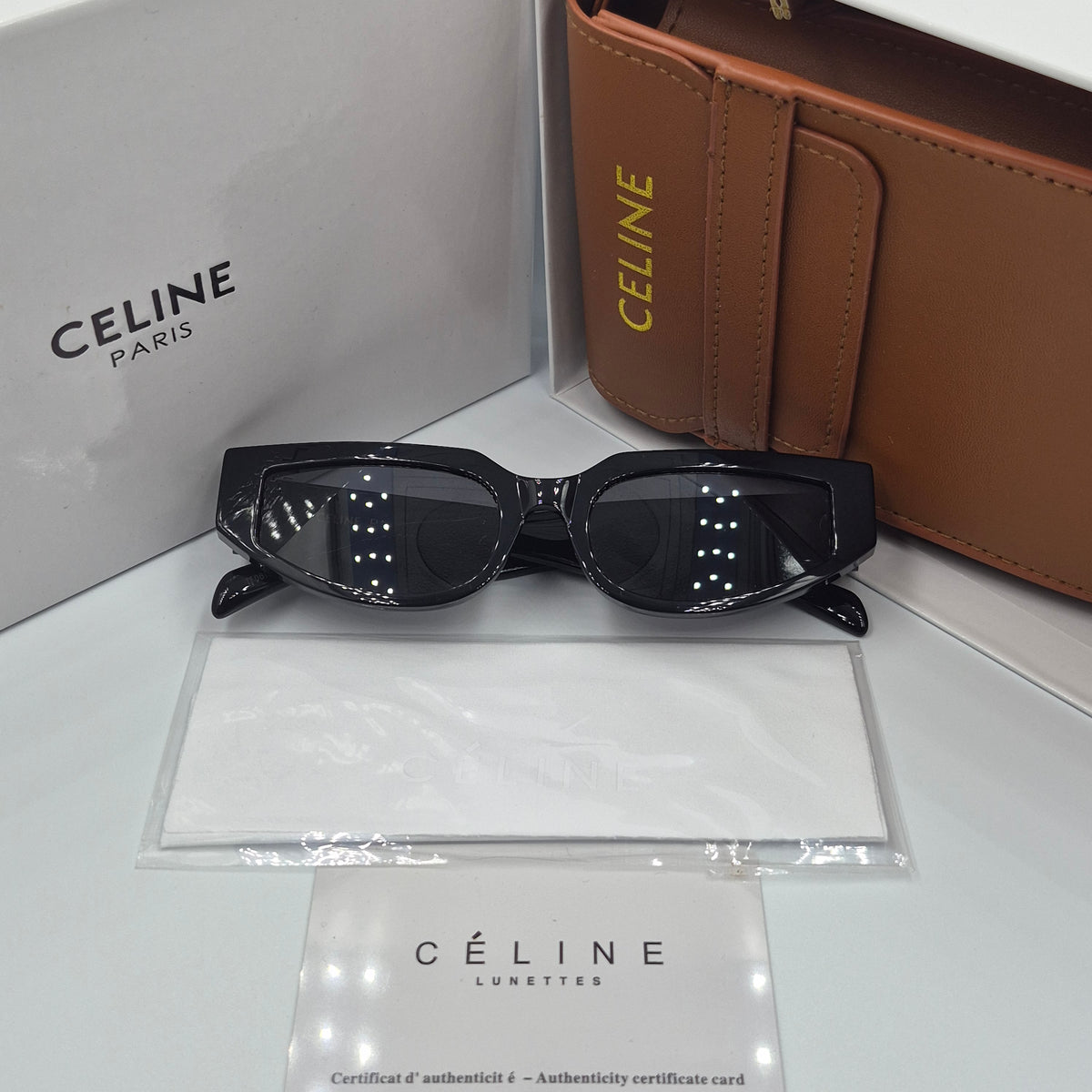 CELINE triomphe argent noir