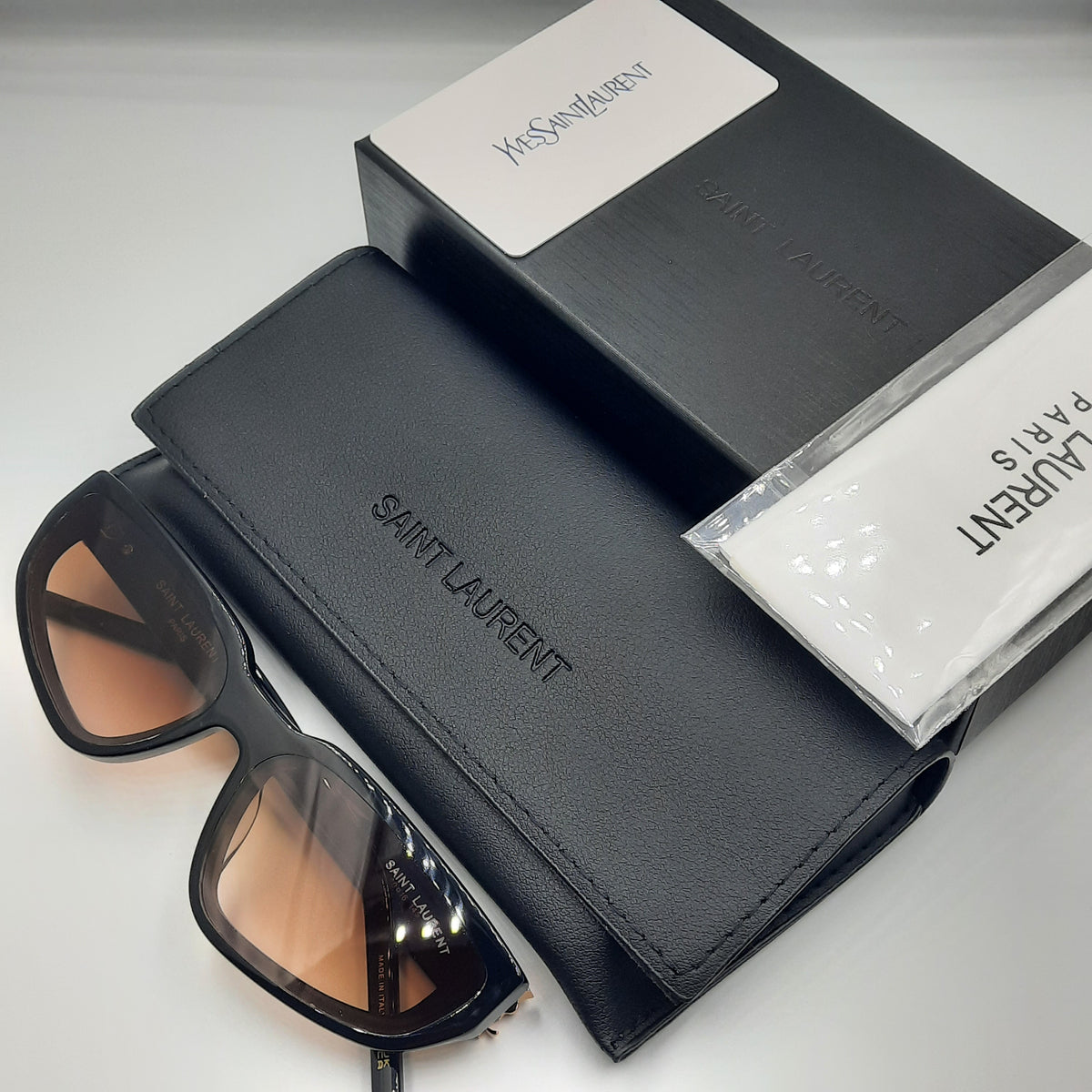 SAINT LAURENT marron doré