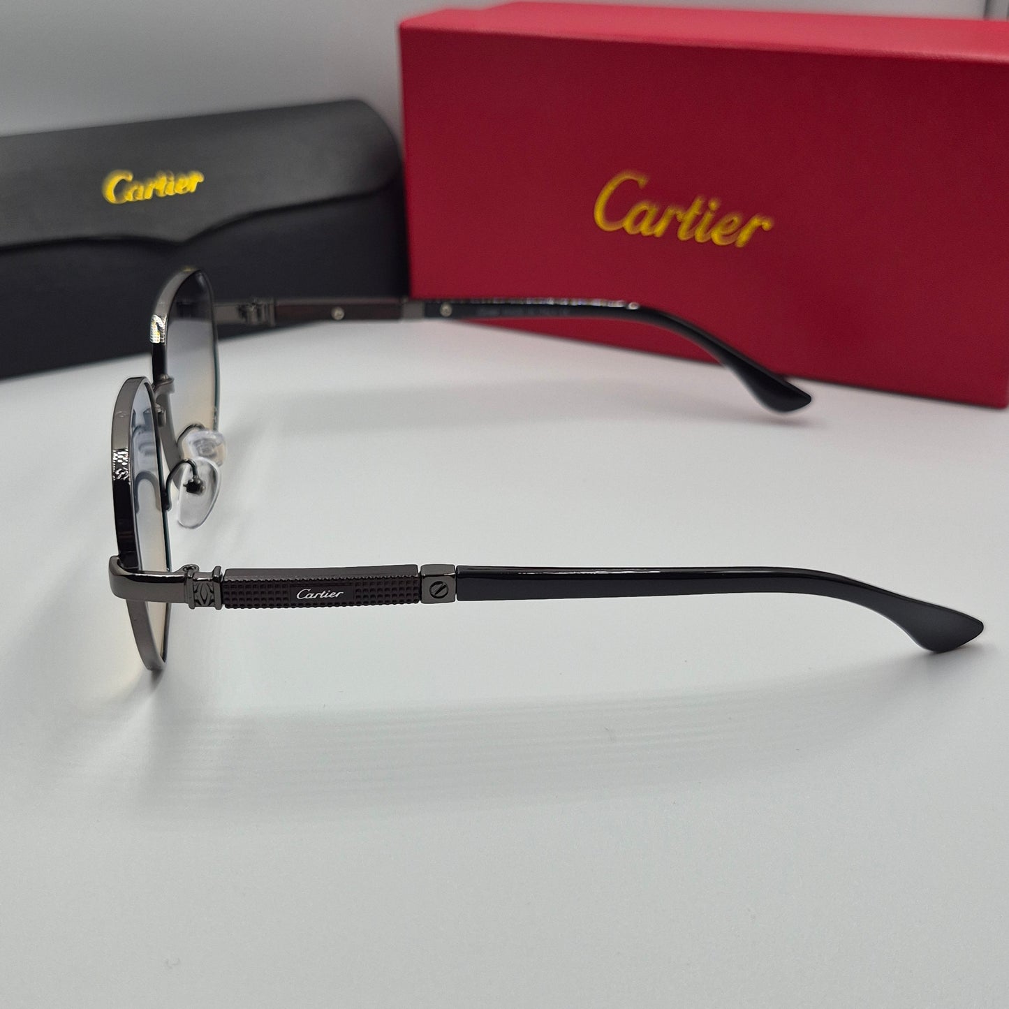 CARTIER santos noir bleu degradé sunset