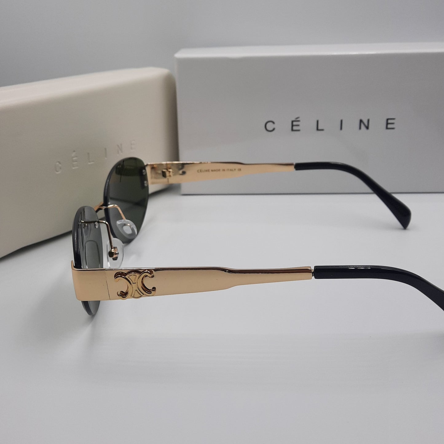 CELINE triomphe doré vert