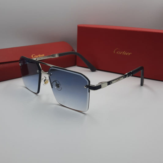 CARTIER bleu ciel argent