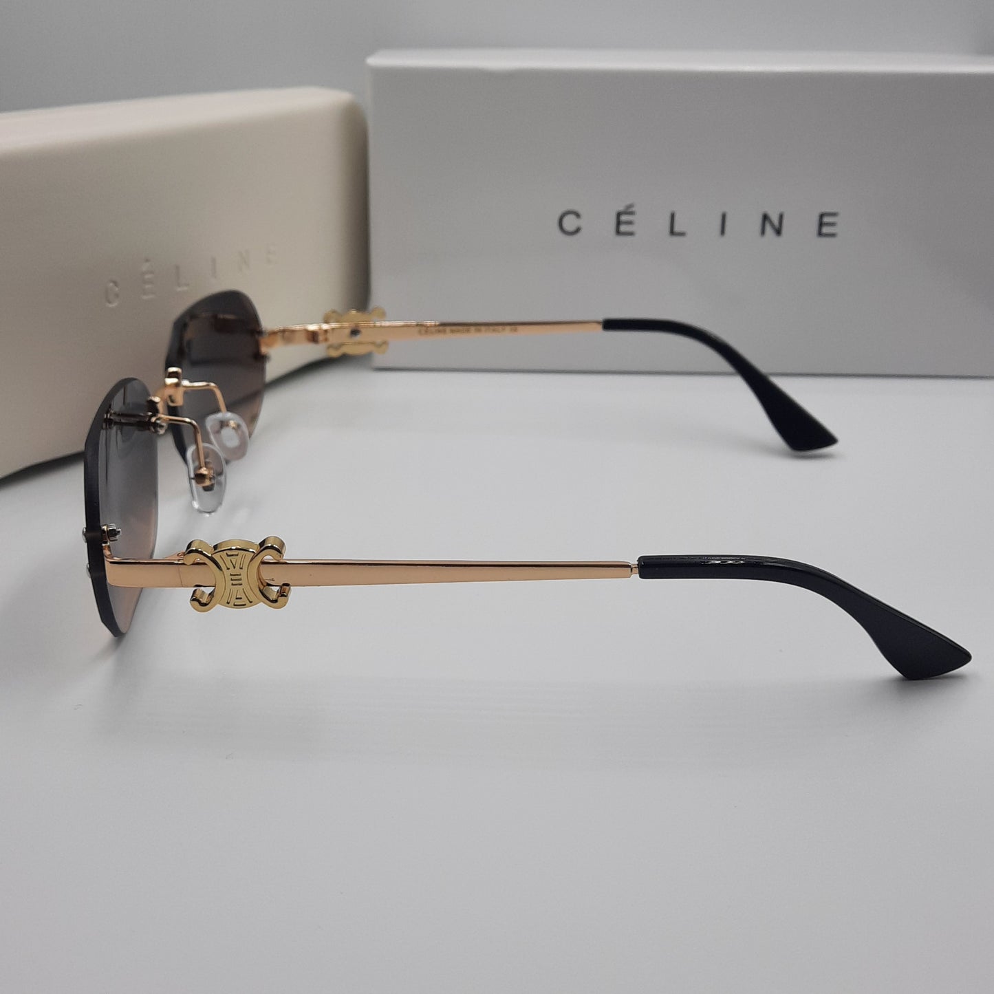 CELINE triomphe doré marron