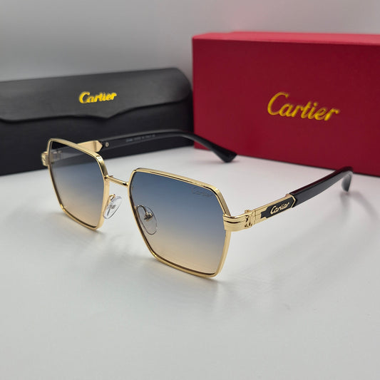 CARTIER noir doré bleu sunrise