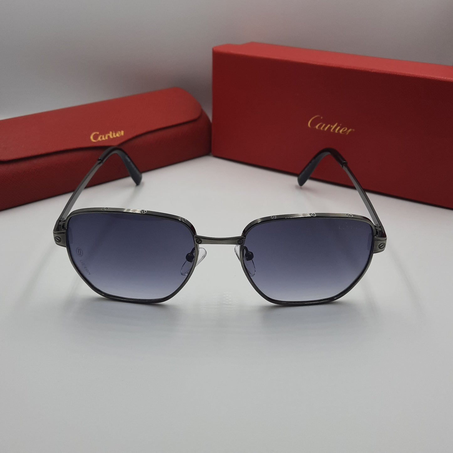 CARTIER santos gris metal noir