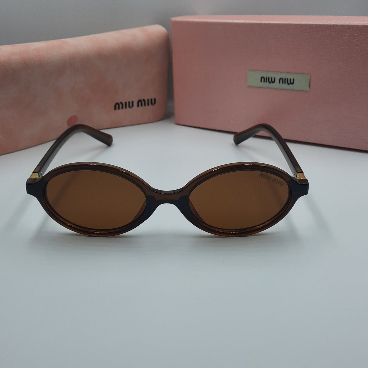 MIU MIU marron doré