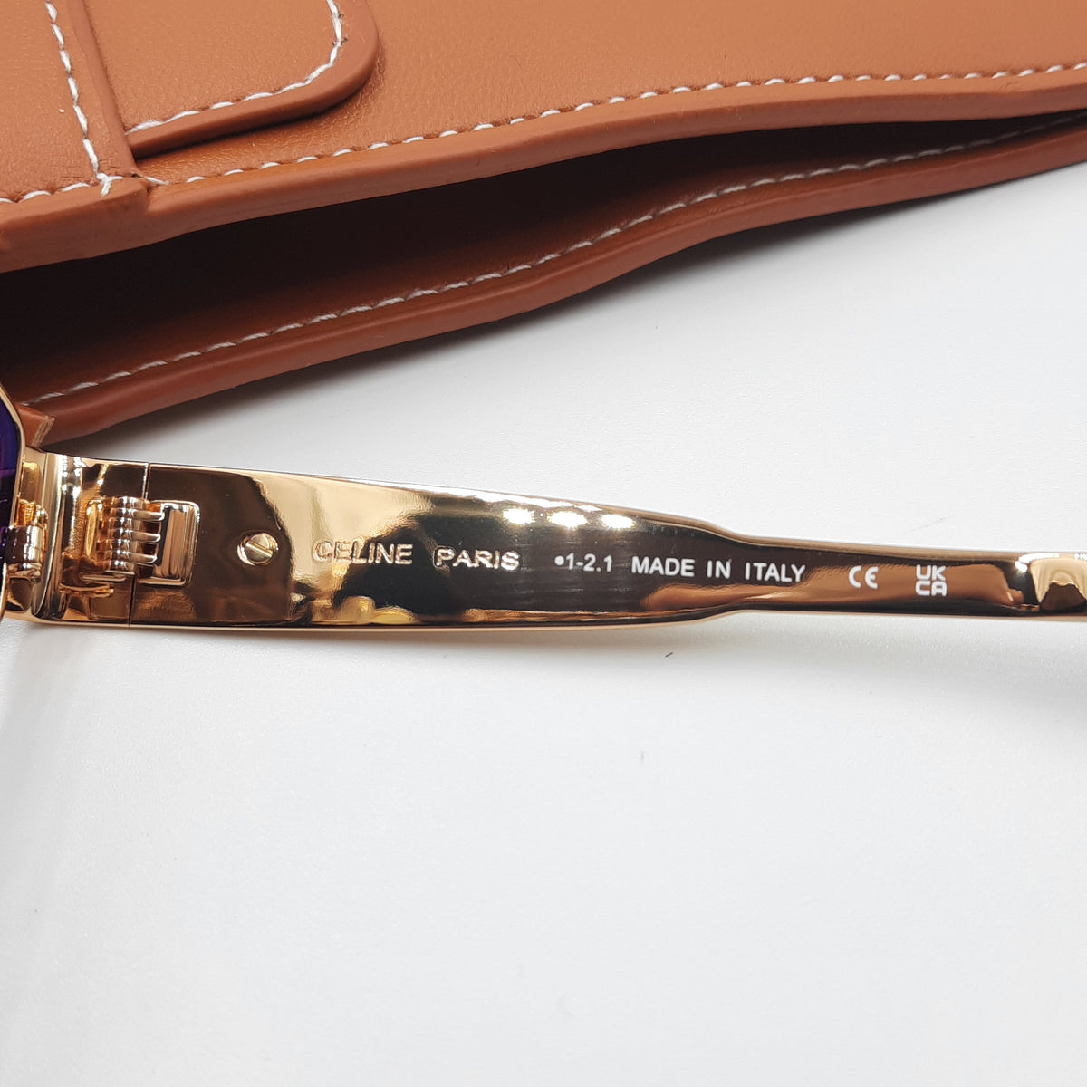 CELINE triomphe doré marron