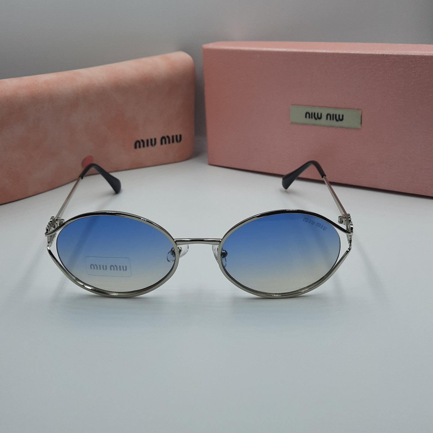 MIU MIU argenté bleu