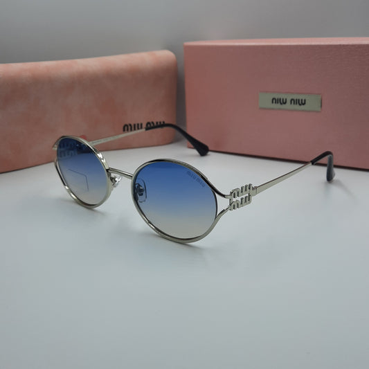 MIU MIU argenté bleu