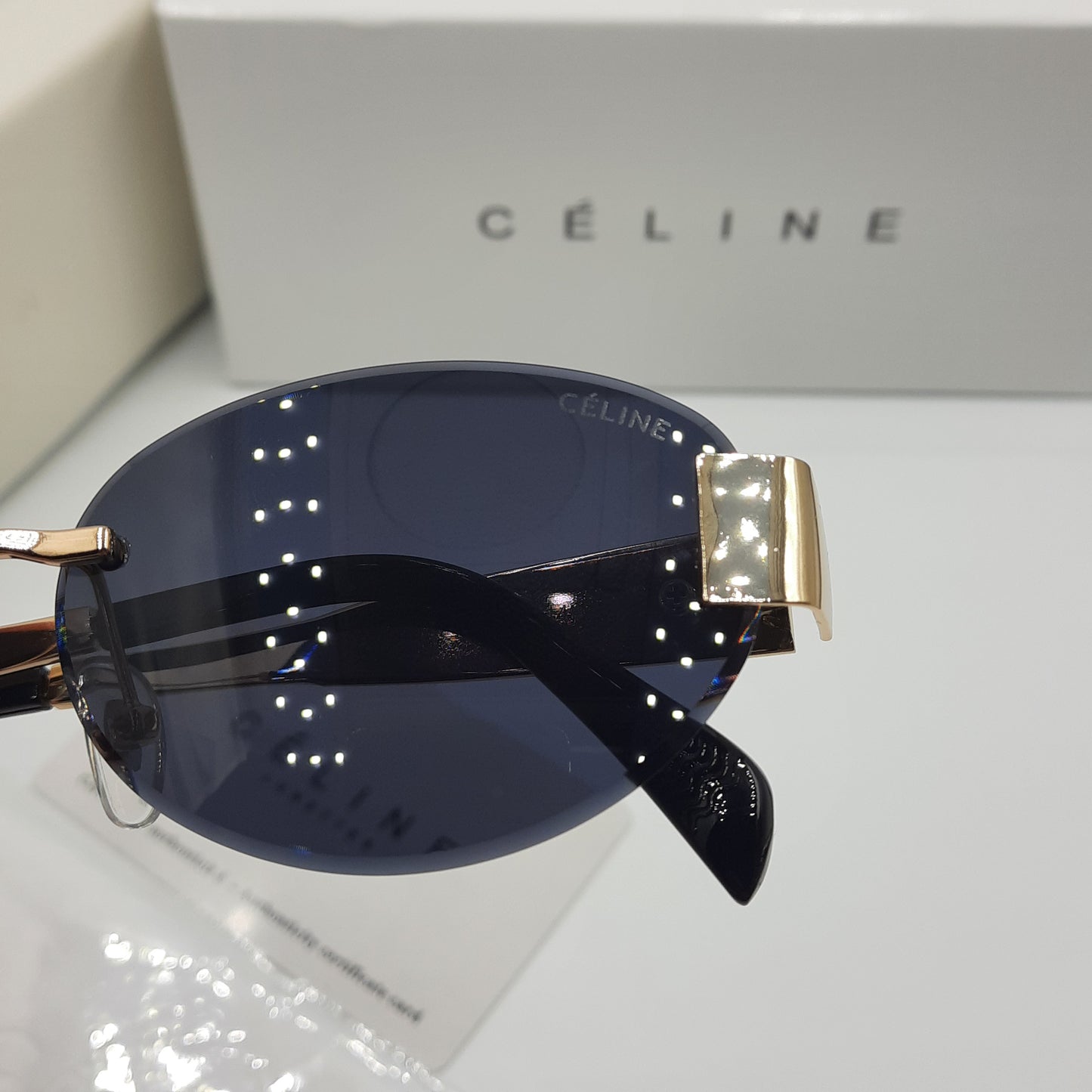 CELINE triomphe doré noir