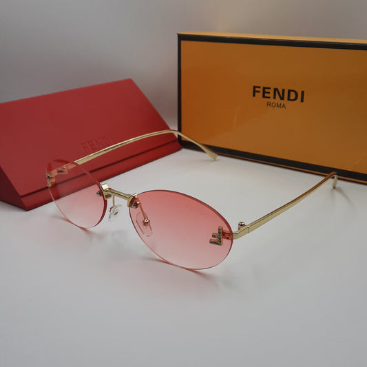 FENDI First crystal rose pink doré
