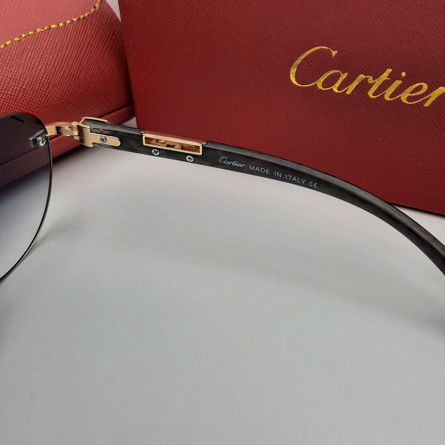 CARTIER percée doré bleu dégradé
