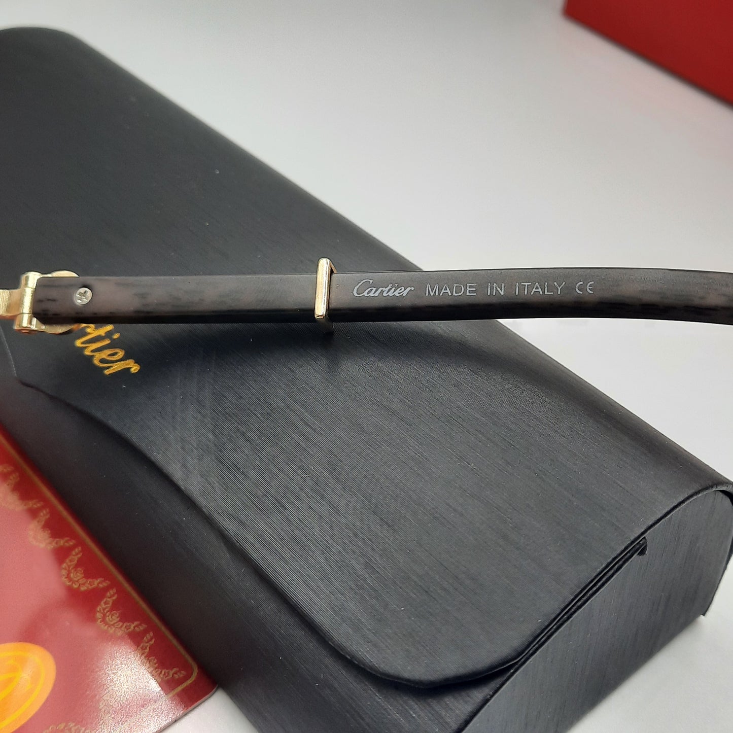 CARTIER percée doré vert bois