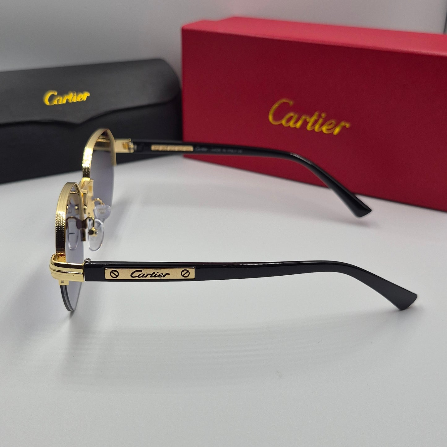 CARTIER semi percée doré noir deg