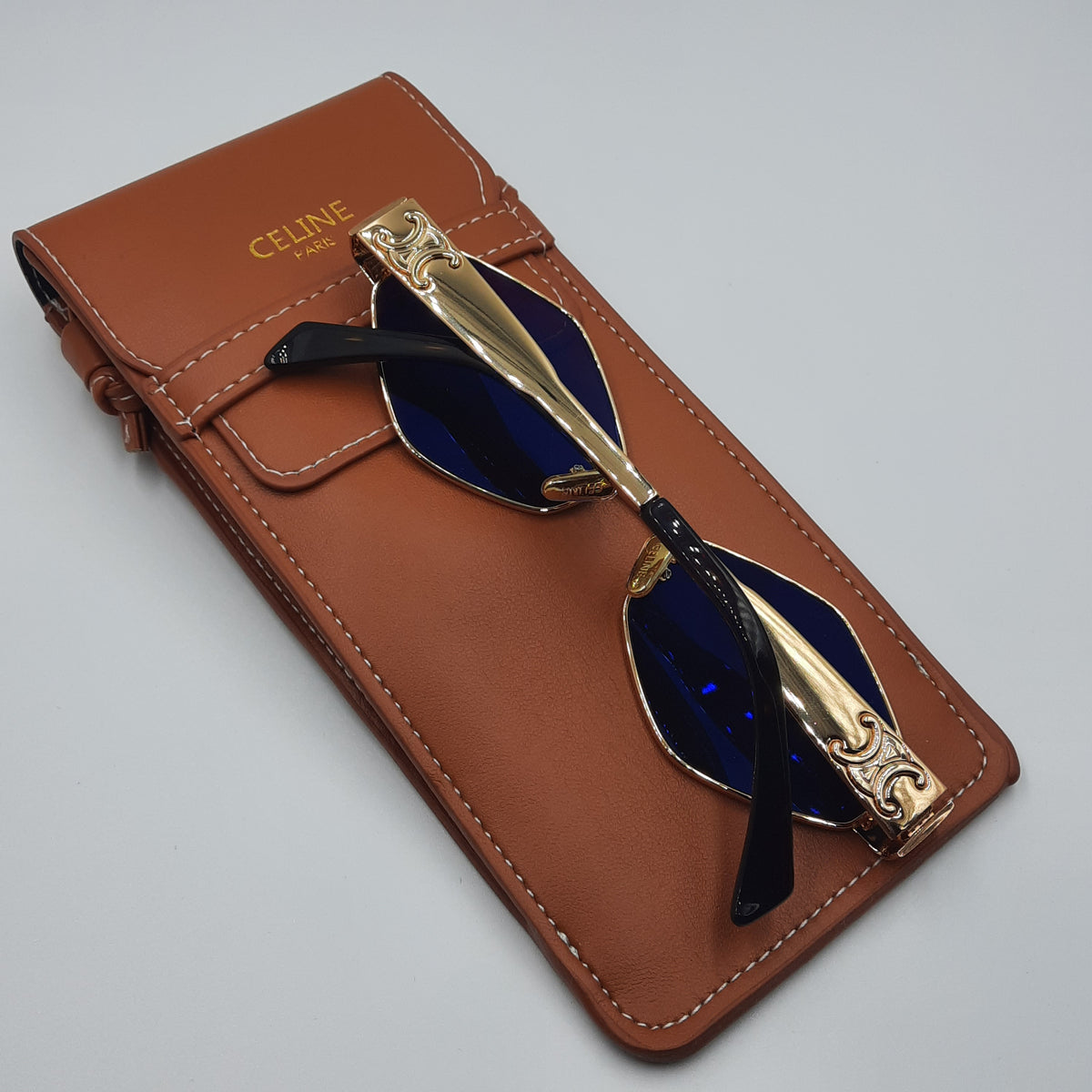 CELINE triomphe doré marron
