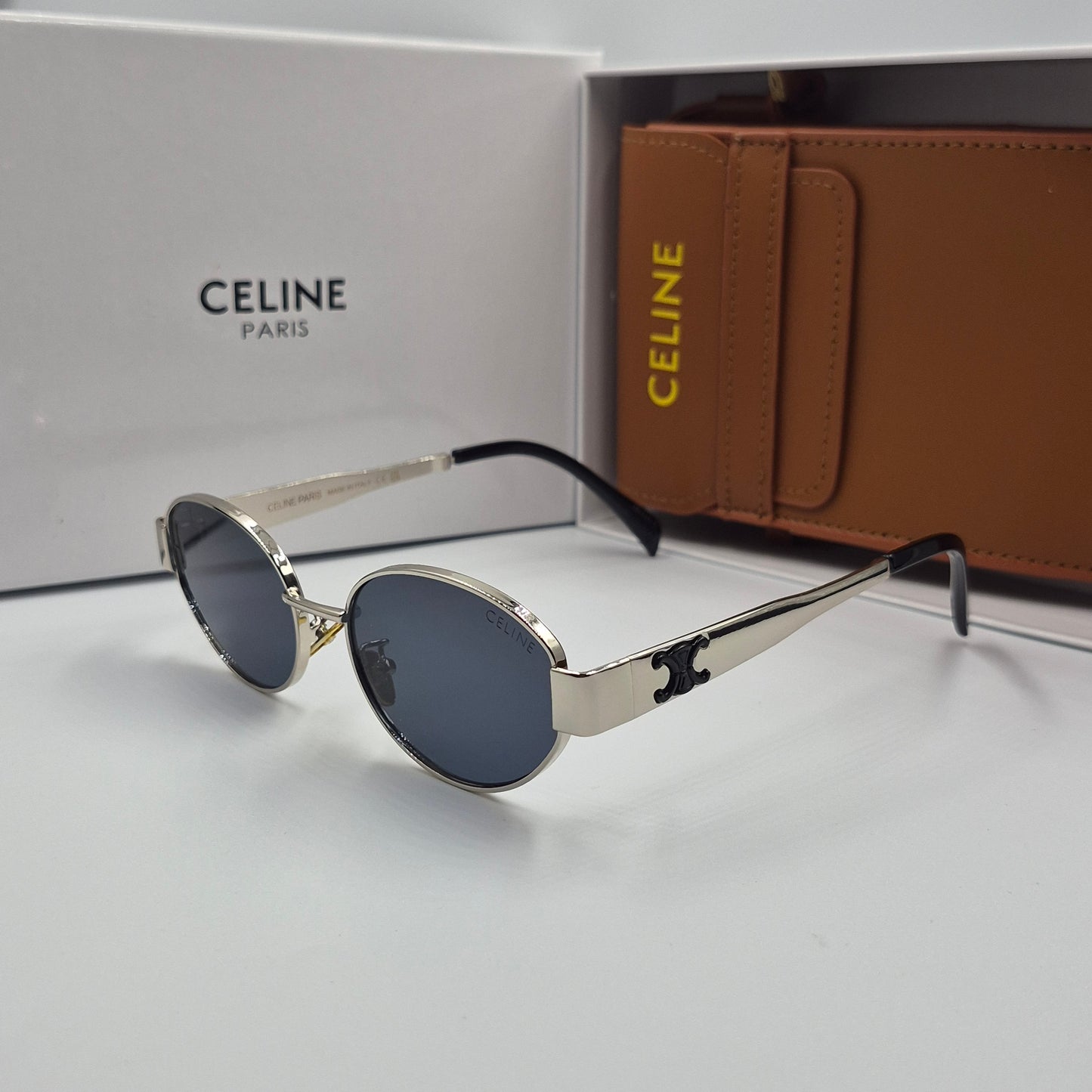 CELINE triomphe argent noir