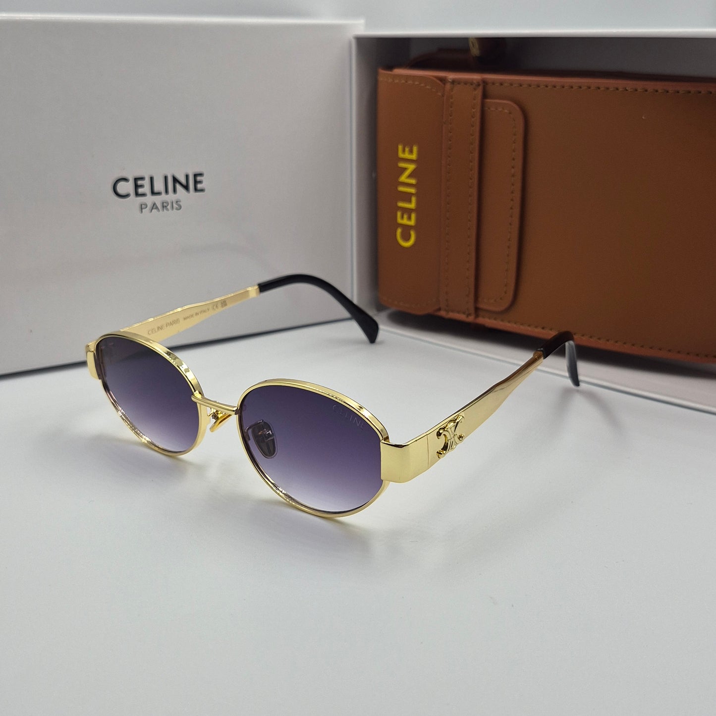 CELINE triomphe doré noir deg