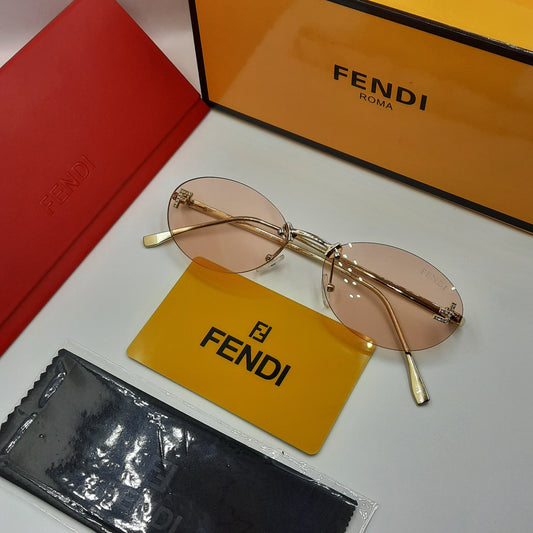 FENDI First crystal rose saumon doré
