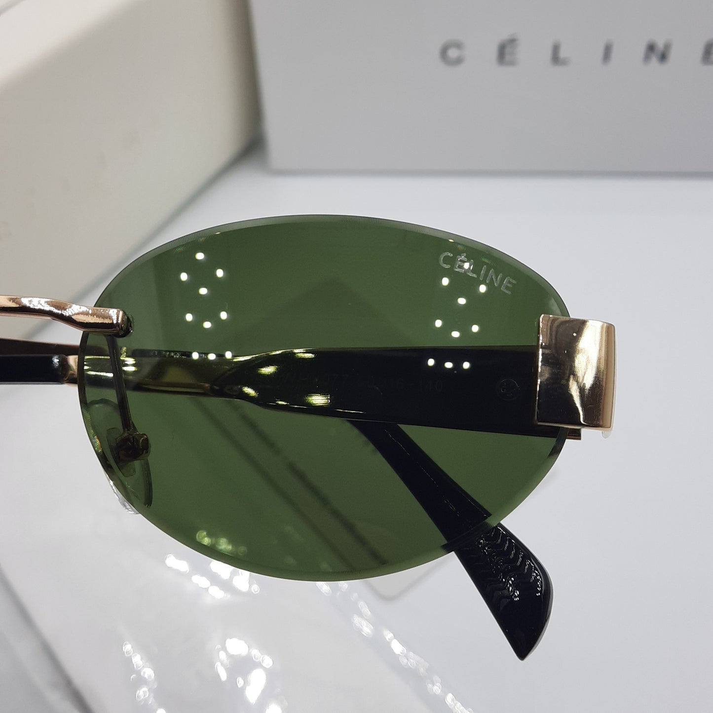 CELINE triomphe doré vert