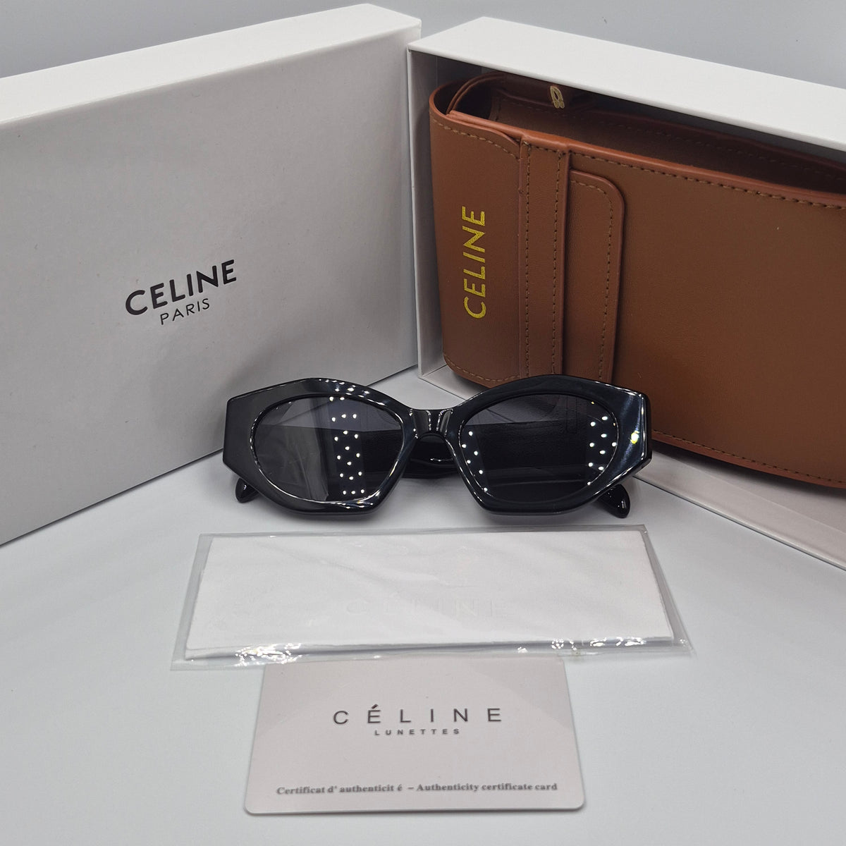 CELINE triomphe argent noir