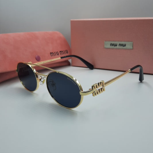 MIU MIU doré noir