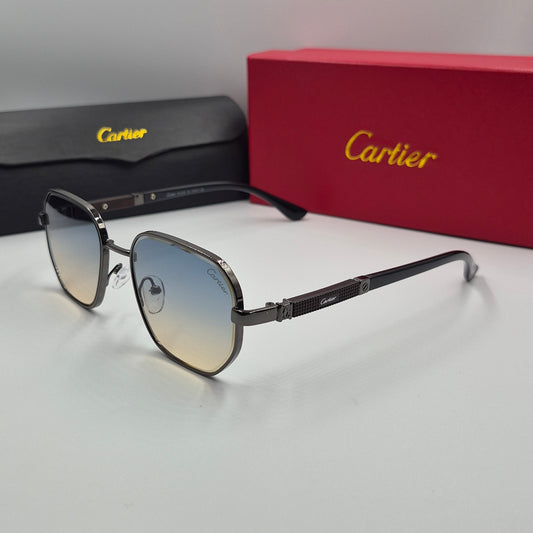 CARTIER santos noir bleu degradé sunset