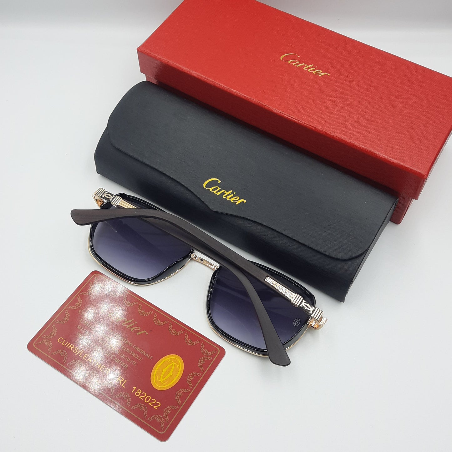 CARTIER doré nois bois