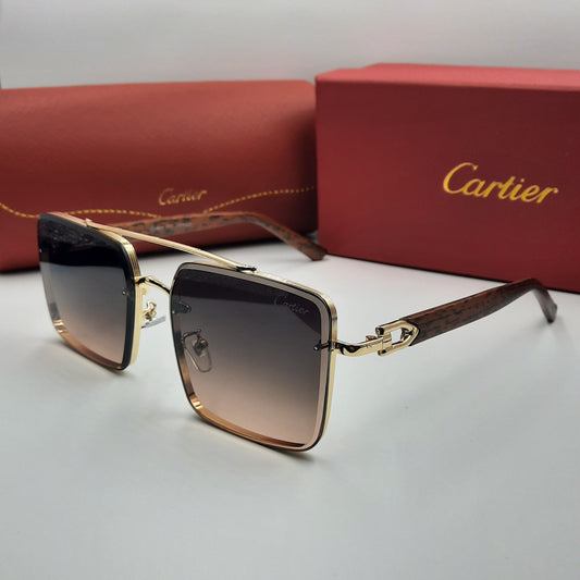 CARTIER doré marron