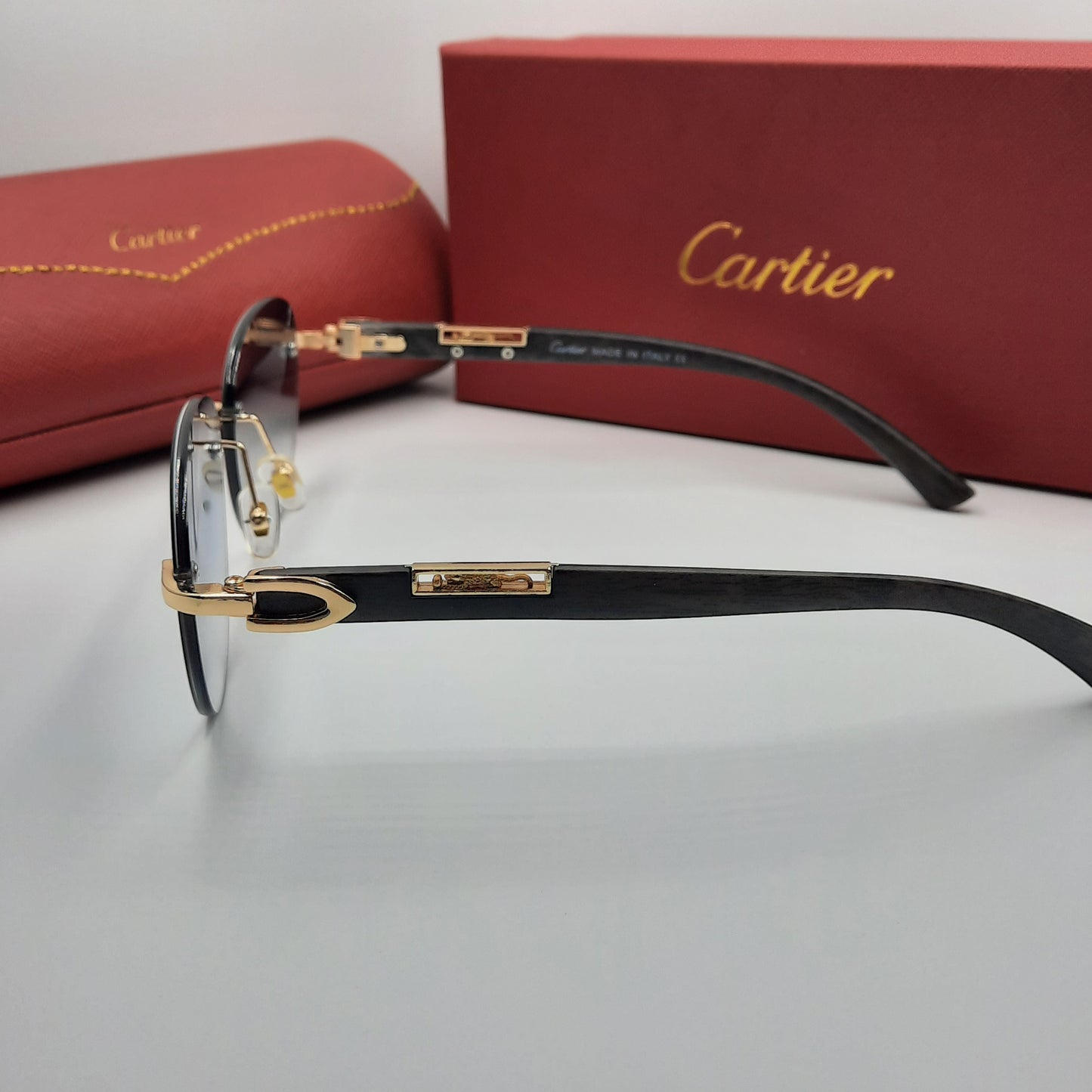 CARTIER percée doré bleu dégradé
