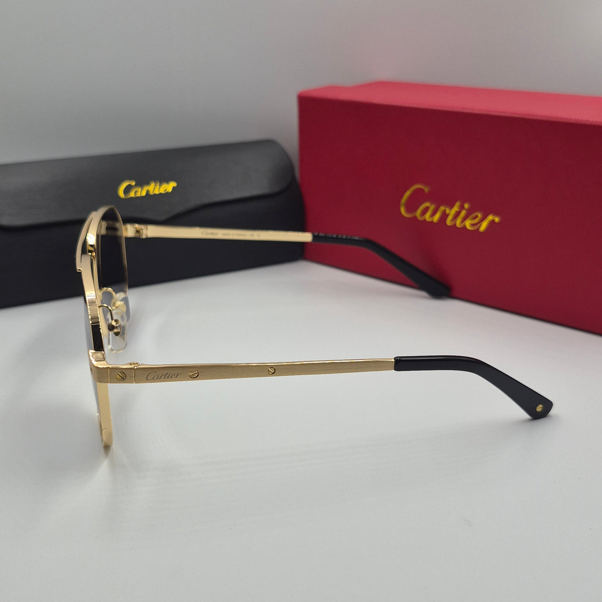 CARTIER santos noir doré