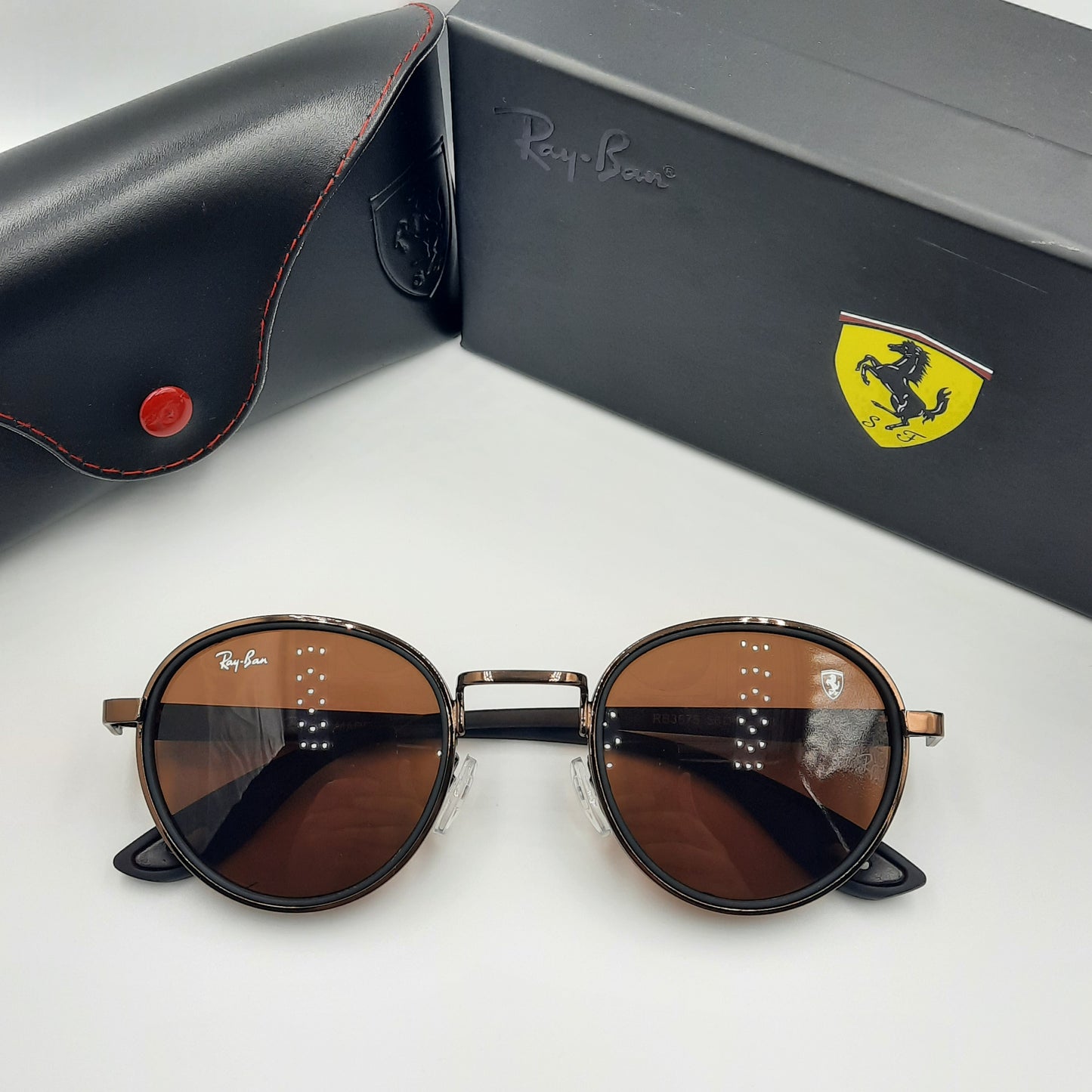 Rayban ferrari marron