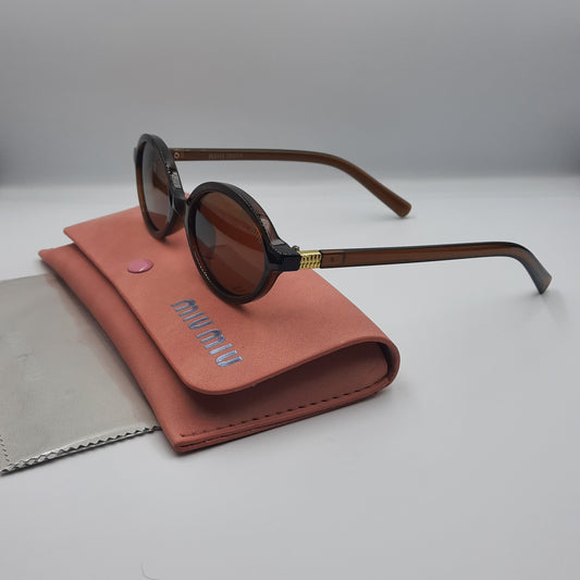 MIU MIU marron doré