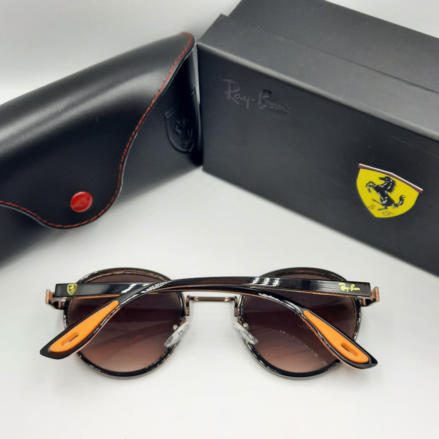 Rayban ferrari marron noir orange