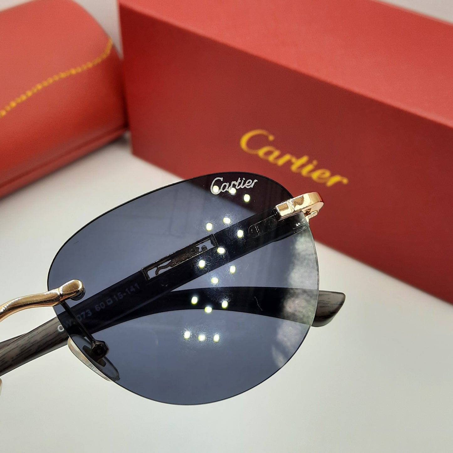 CARTIER percée doré noir