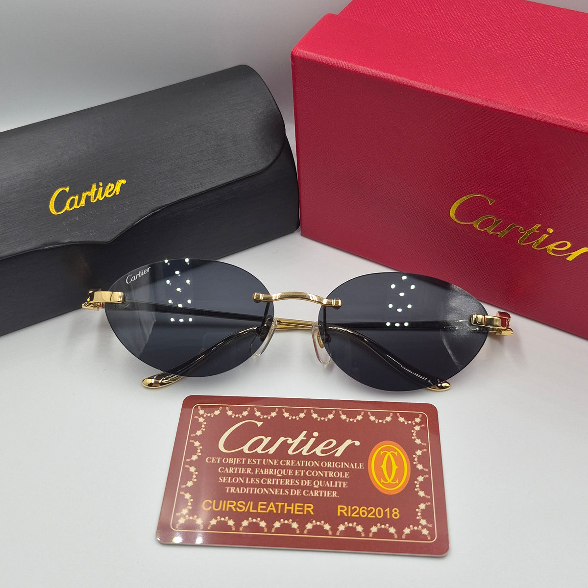CARTIER panthère noir doré