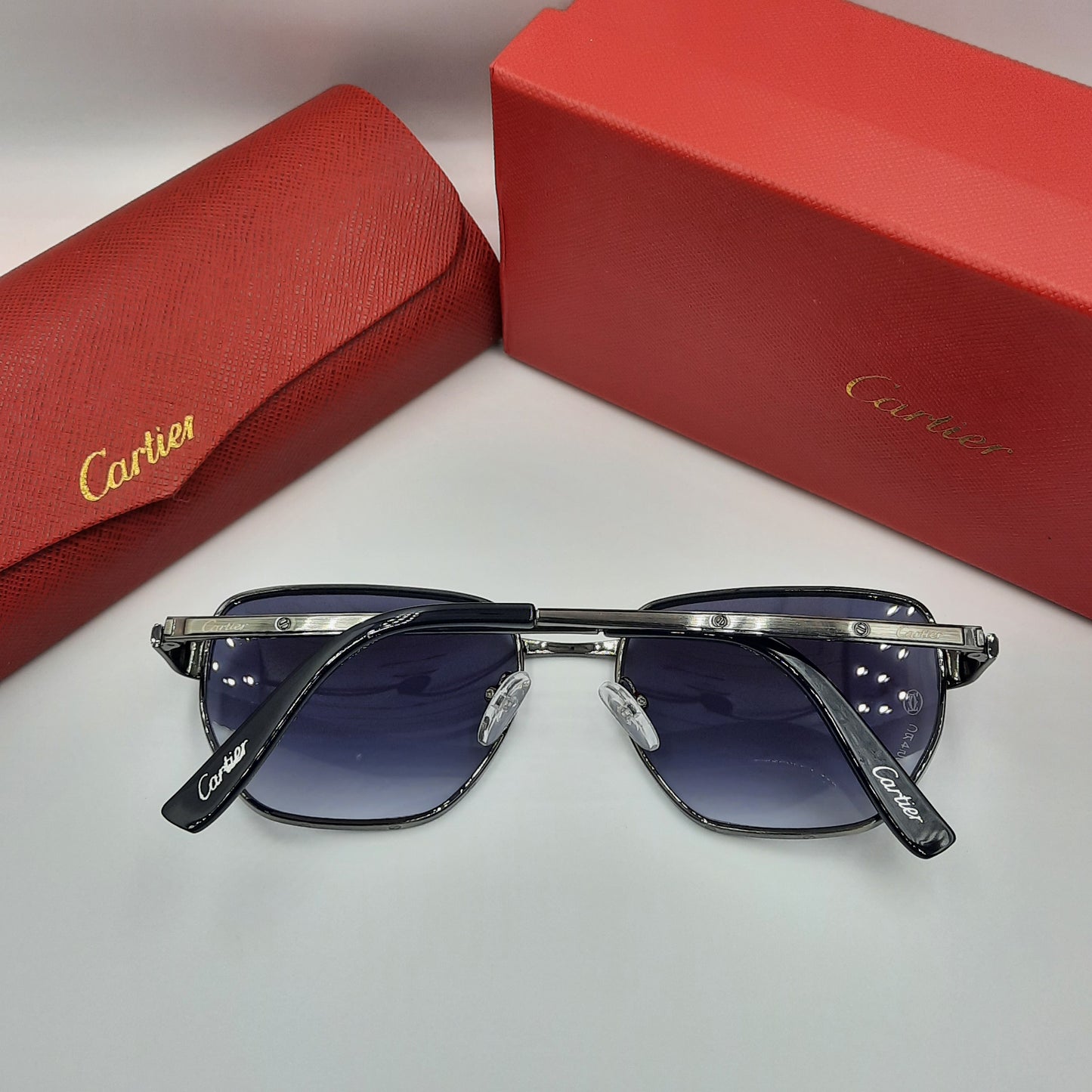 CARTIER santos gris metal noir