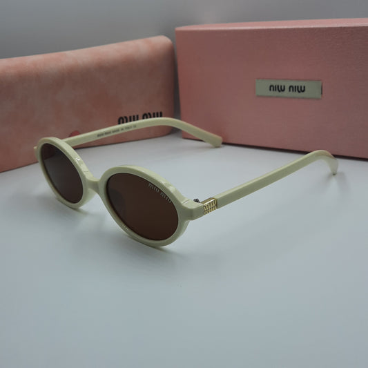 MIU MIU blanc crème doré