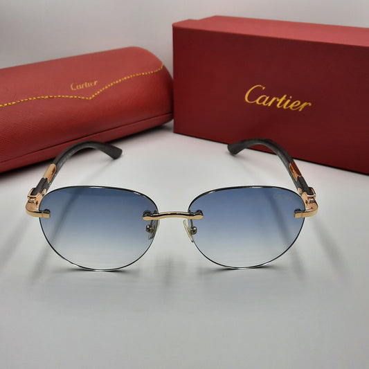 CARTIER percée doré bleu dégradé
