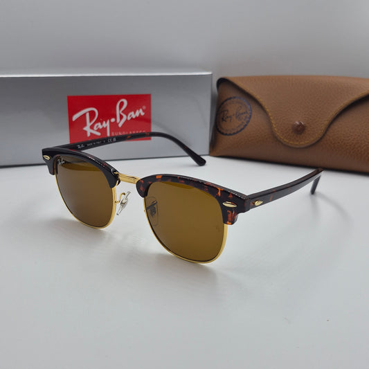 RAYBAN Clubmaster RB-3016 doré marron havane