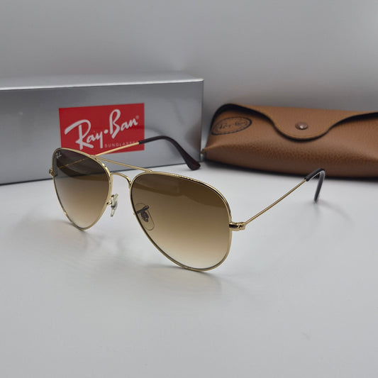 RAYBAN AVIATOR CLASSIC RB-3025 doré/marron Dégradé