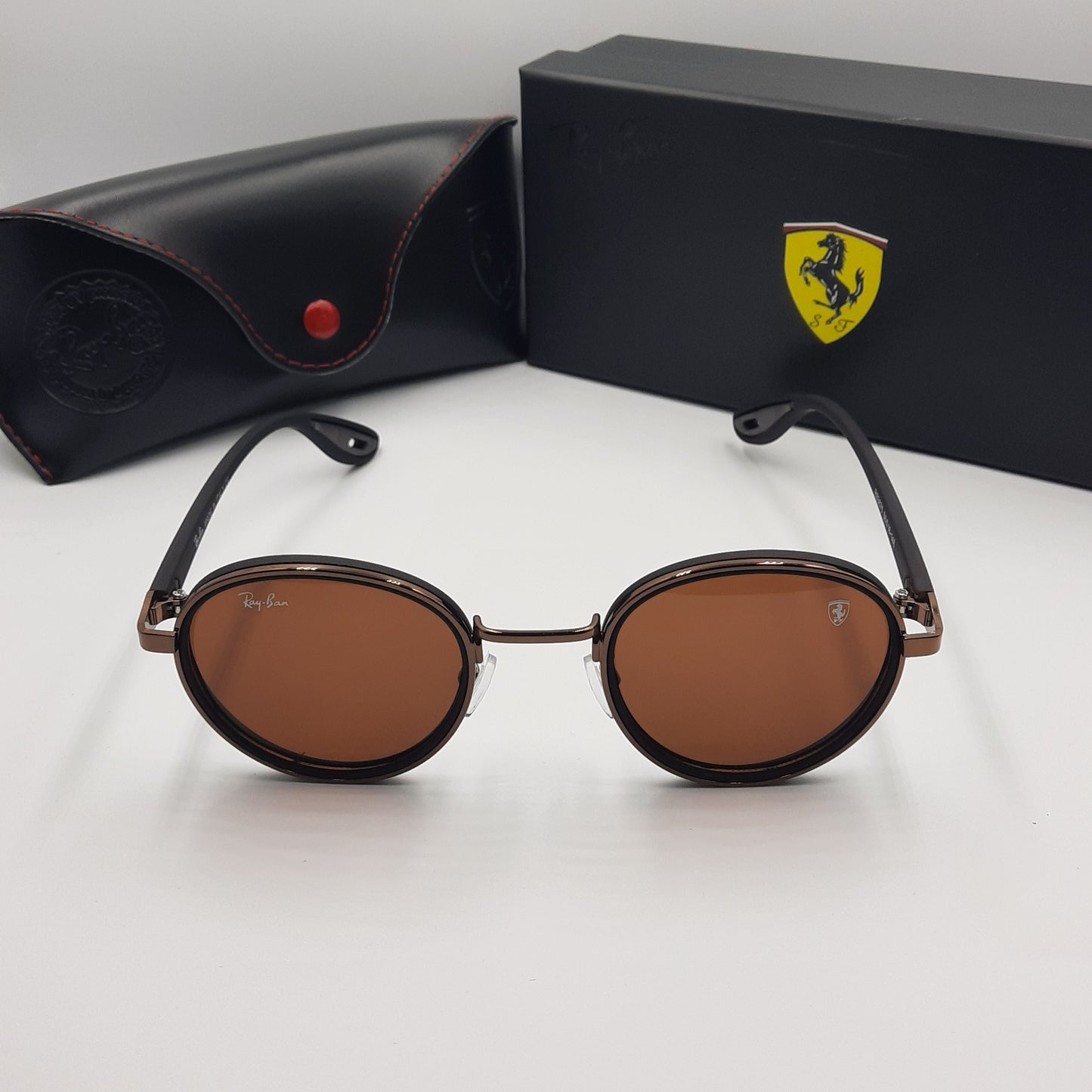 Rayban ferrari marron