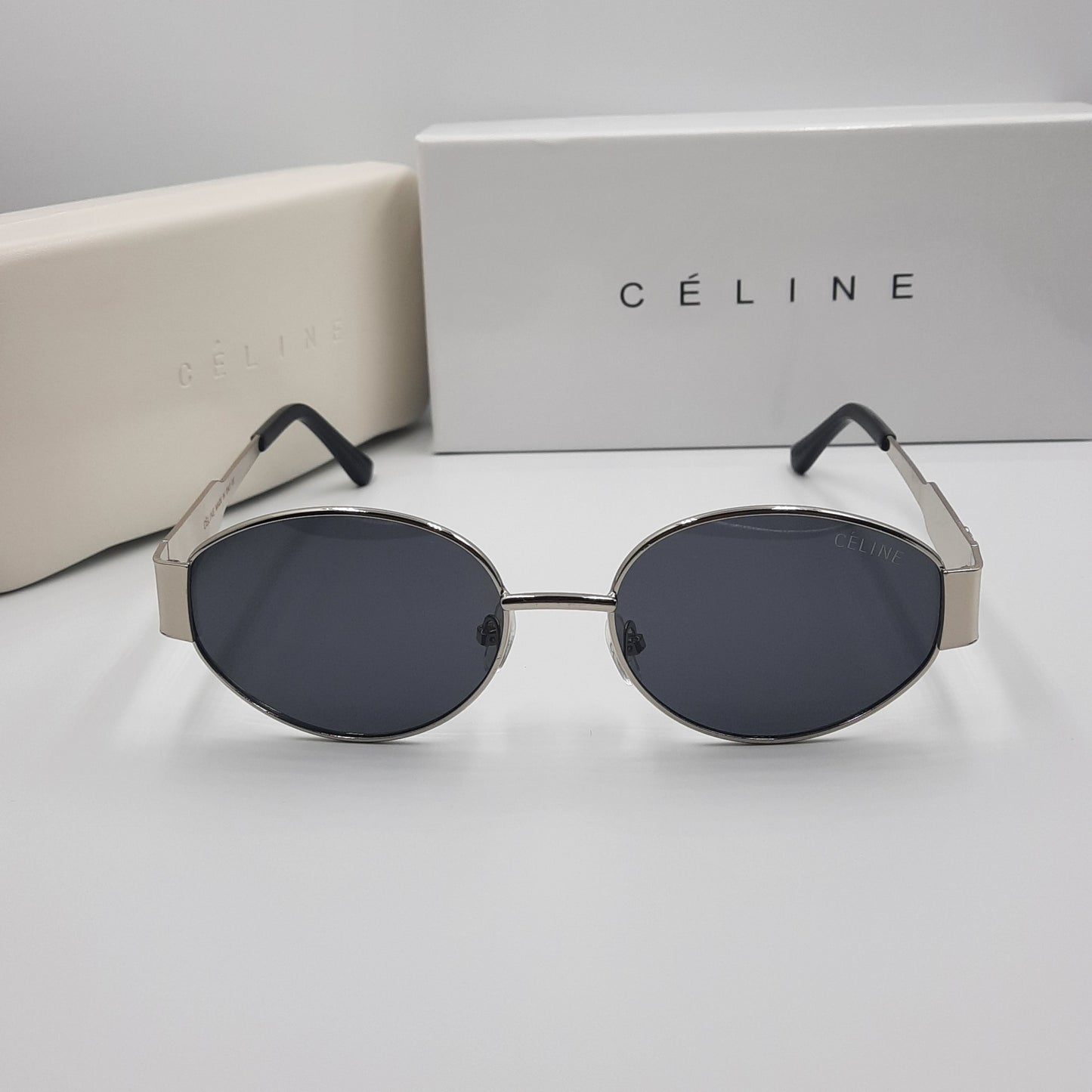 CELINE triomphe noir argenté