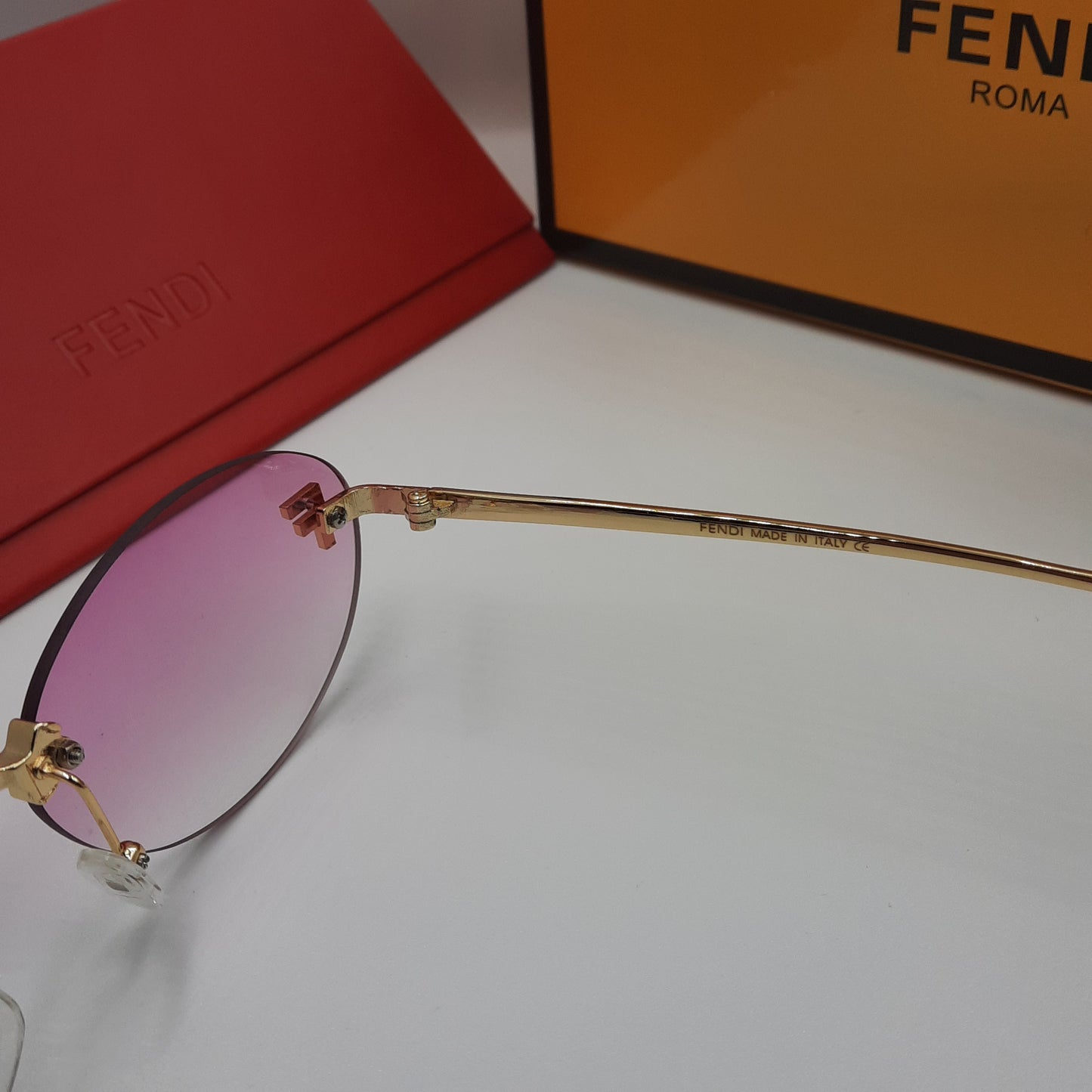 FENDI First crystal violet pink doré