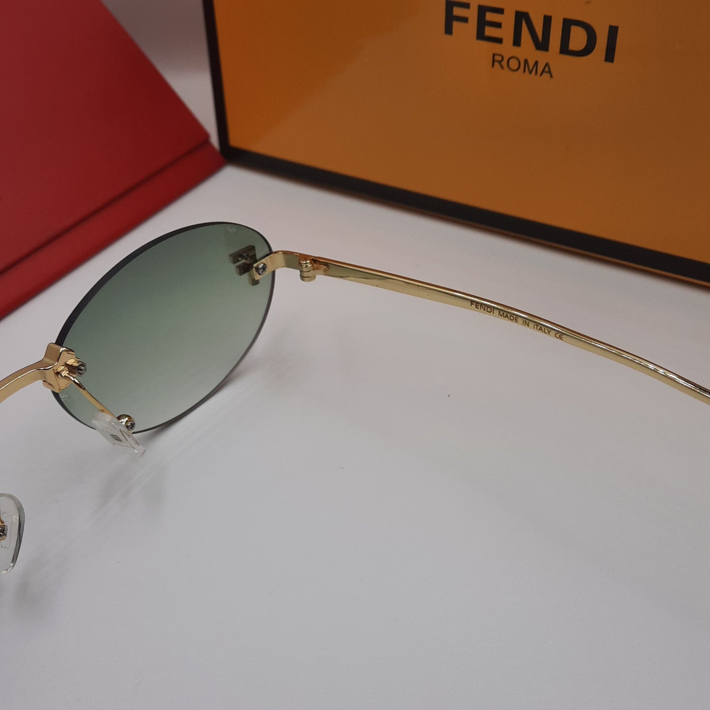 FENDI First crystal vert doré