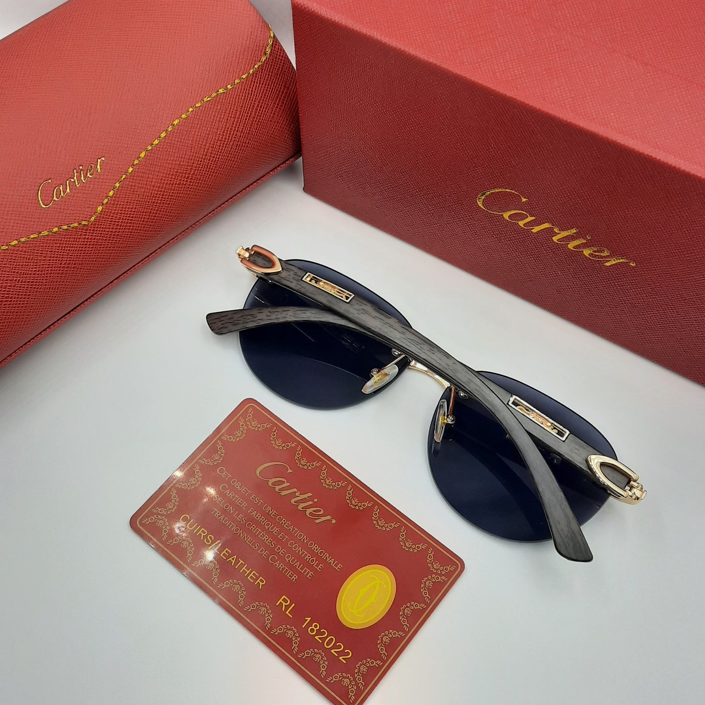CARTIER percée doré noir